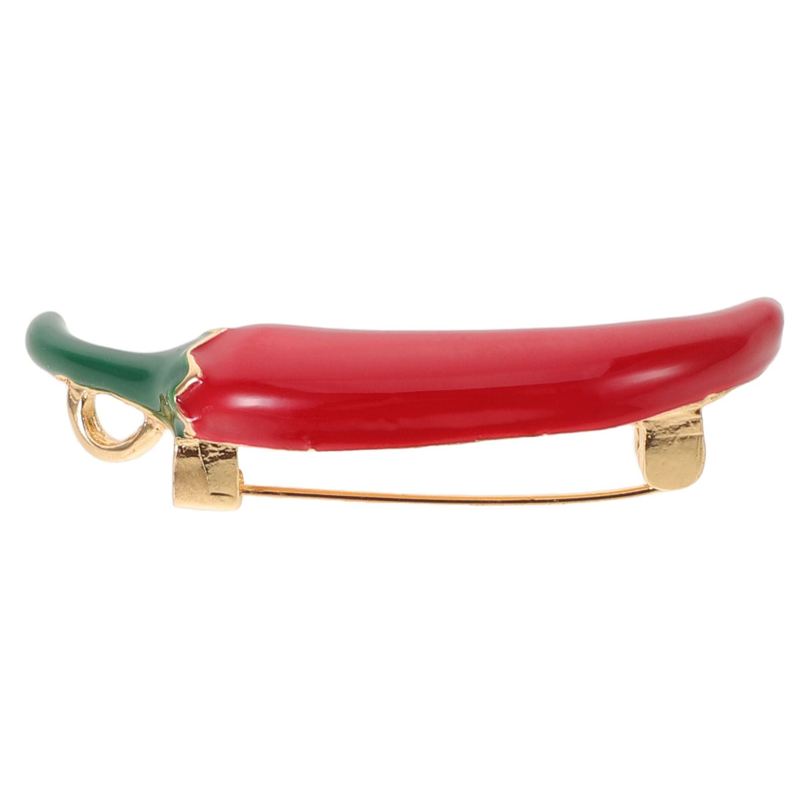 Red Chili Pepper Brooch - Cute Metal Enamel Pin for Women