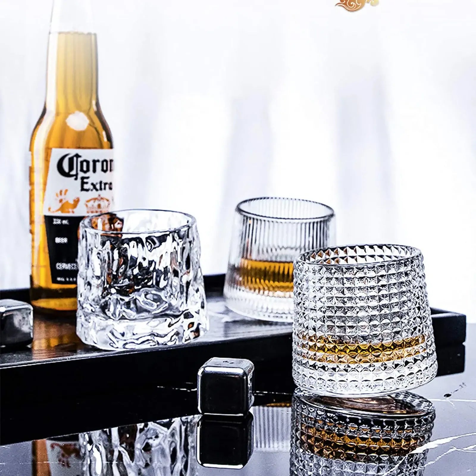 Old Fashioned Whiskey Glasses - Set of Tumblers