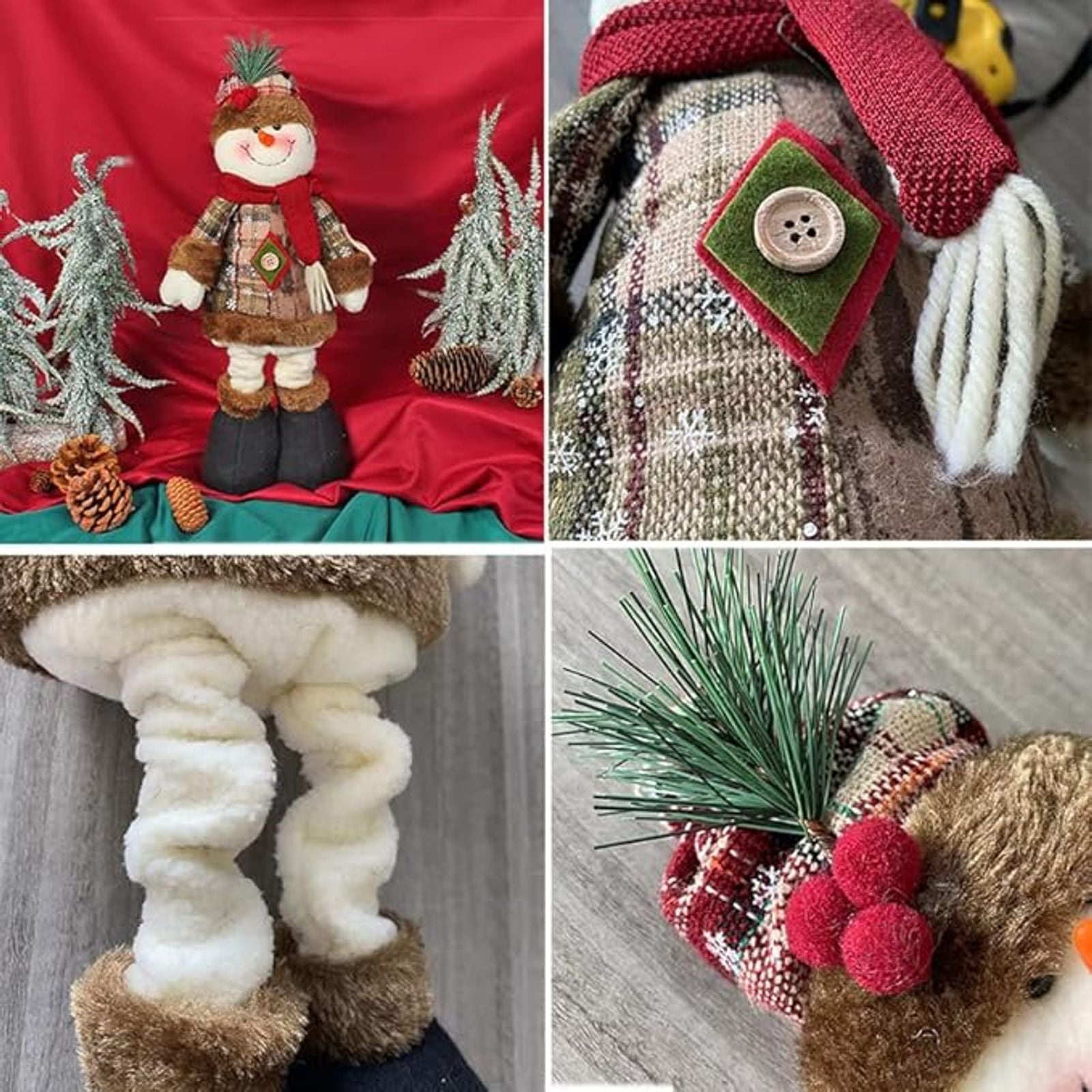 Telescopic Snowman Figure Christmas Decoration