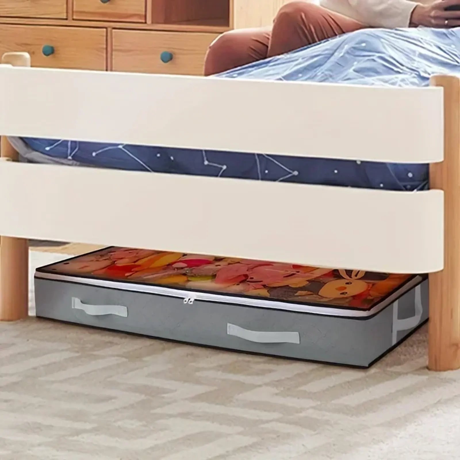 Large Under-Bed Storage Box for Clothes and Quilts