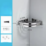304 Stainless Steel Bathroom Corner Shelf - Wall-Mounted
