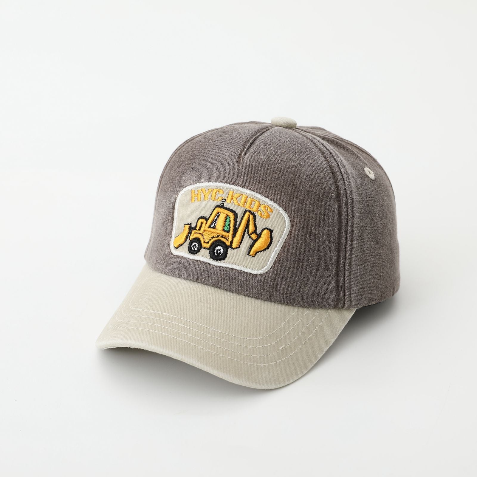 Excavator Embroidered Baseball Cap for Boys