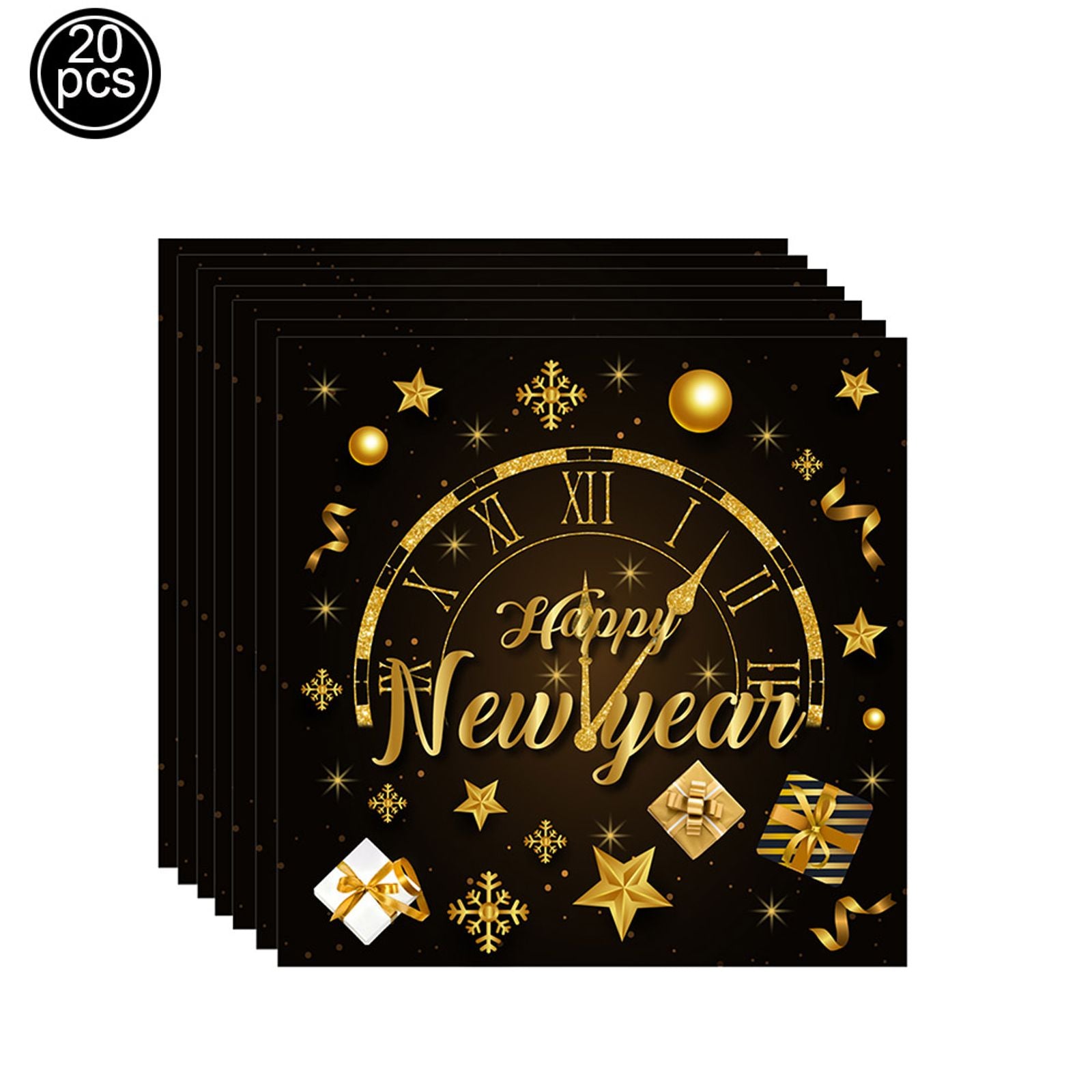 Happy New Year Party Supplies Set