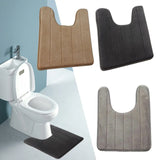 U-Shaped Water Absorbing Bathroom Mats