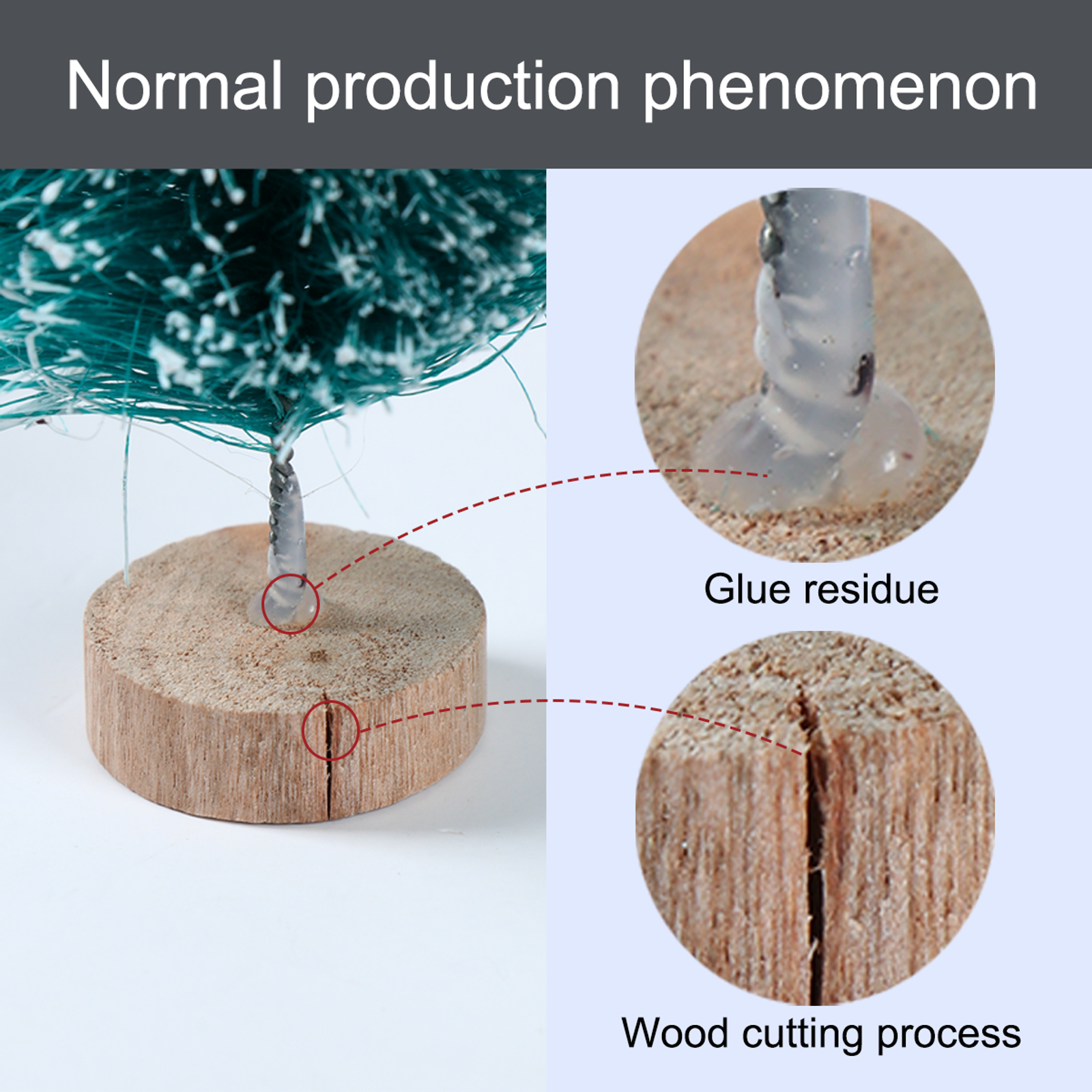 Mini Wooden Christmas Tree in Blue Green White Gold