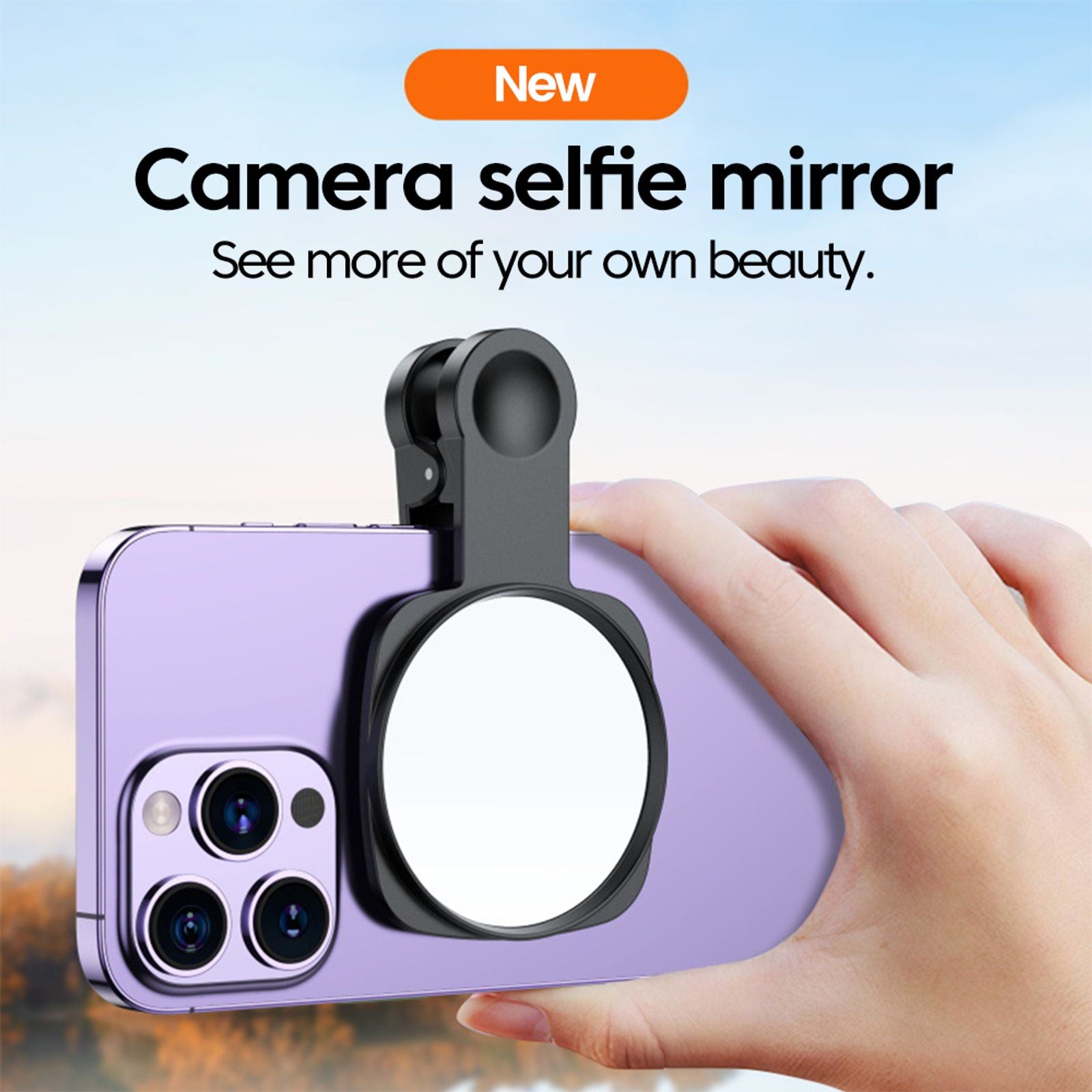 Smartphone Camera Lens Selfie Mirror Clip Kit