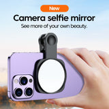 Smartphone Camera Lens Selfie Mirror Clip Kit