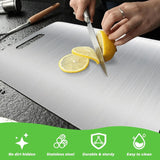 Thickened Double Sided Stainless Steel Chopping Board