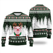 Pig with Reindeer Antlers Winter Christmas Hoodie