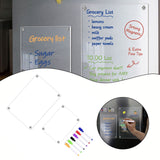 Clear Acrylic Magnetic Calendar - Reusable Dry Erase Board
