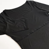 Long Sleeve Square-Cut Collar Bodycon Bodysuit