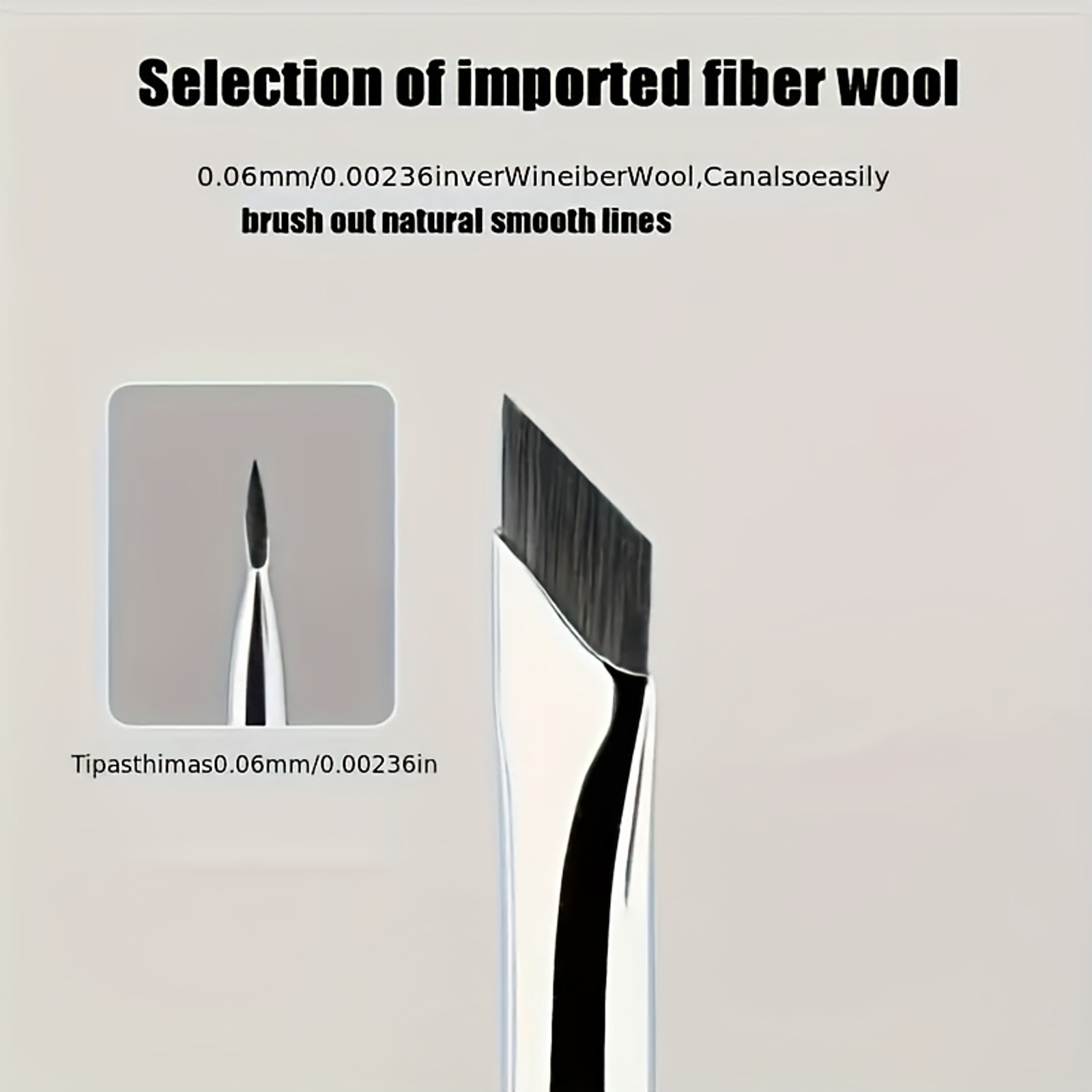 Fine Angle Eyeliner Pencil and Eyebrow Brush