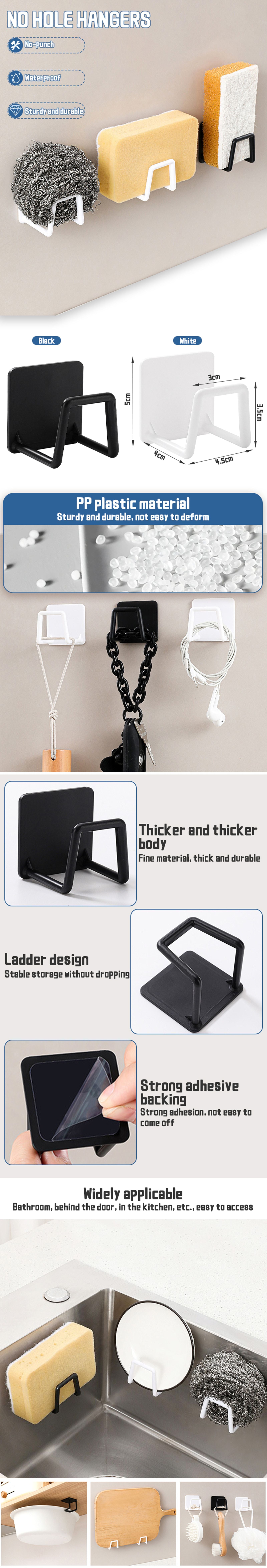 Self-Adhesive Kitchen Sink Sponge Holder - Drying Rack