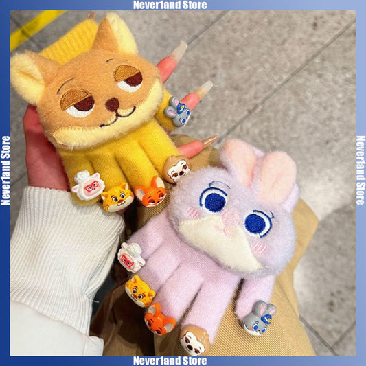 Judy Rabbit Foxy Gloves for Kids - Winter Fashion Accessories