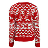 2025 Winter Women's Christmas Sweater with Snowflake Print