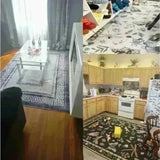 Elegant Non-Slip Classical Style Rug for Living Room and Bedroom