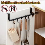 Wall-Mounted Kitchen Cabinet Towel Rack - Space-Saving Holder