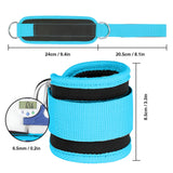 Cable Ankle Straps with Double D-Ring for Gym Workouts