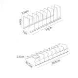 Stainless Steel Dish Draining Rack - Space Saving Kitchen Holder