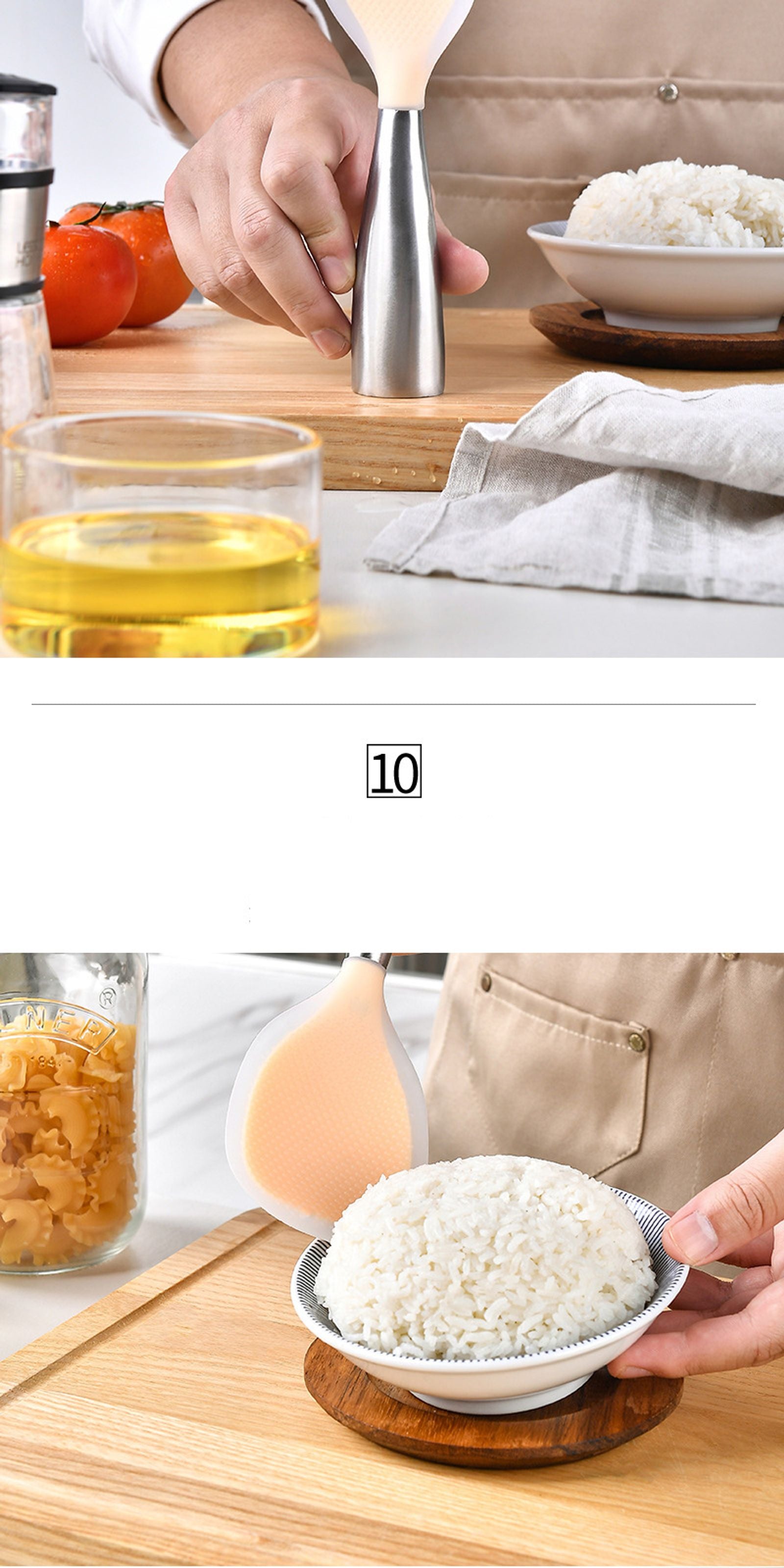 Silicone Non-Stick Cooking Spoon - High-Temperature Resistant