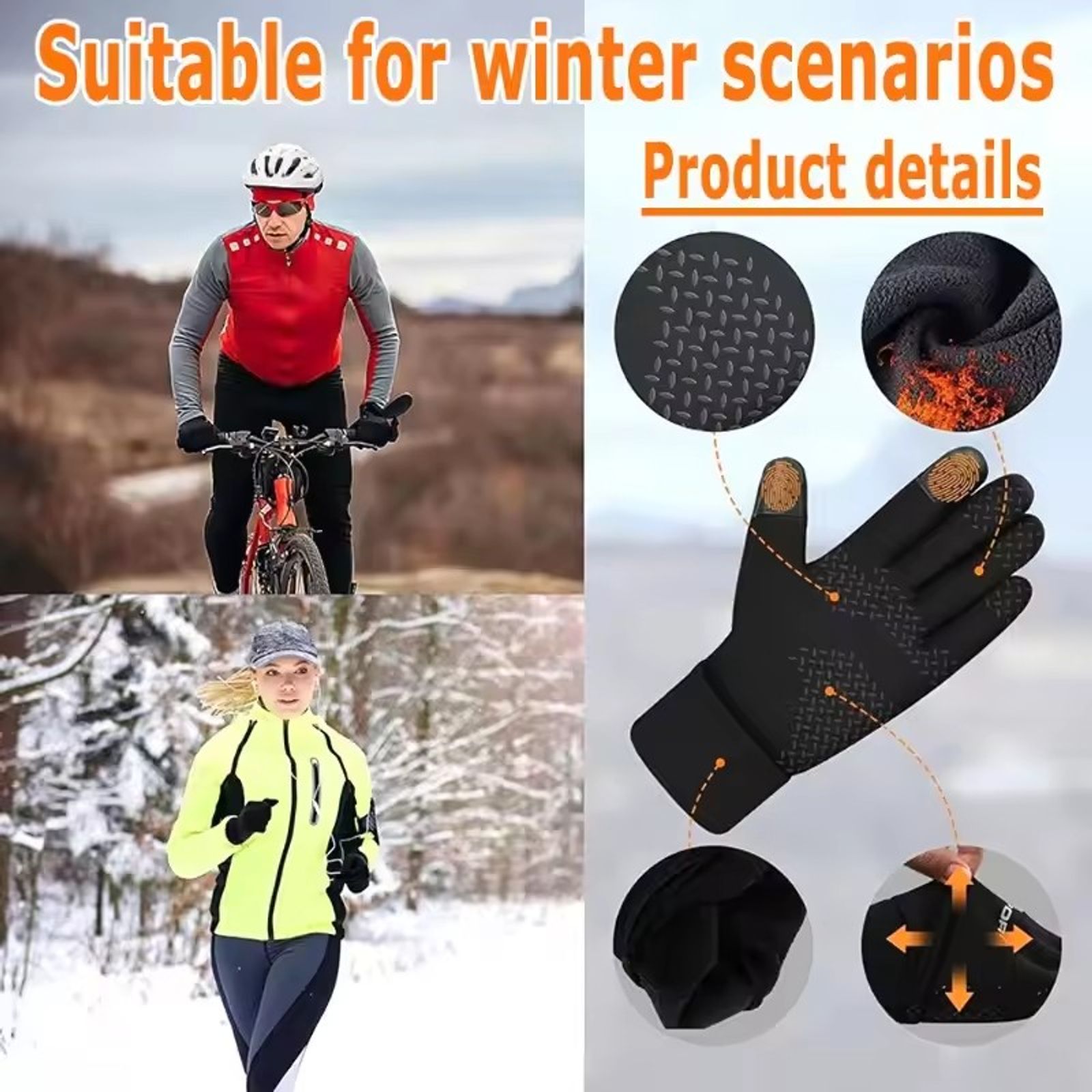 Winter Warm Sport Gloves for Men and Women