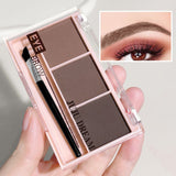 3-Color Brow Powder Set with Brush
