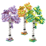 3D Poplar Tree Building Blocks with Desktop Plant Decor