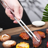 304 Stainless Steel Long Handle Non-Slip Barbecue Tongs