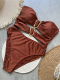 3 Colors Cut Out One Piece Swimsuit for Women