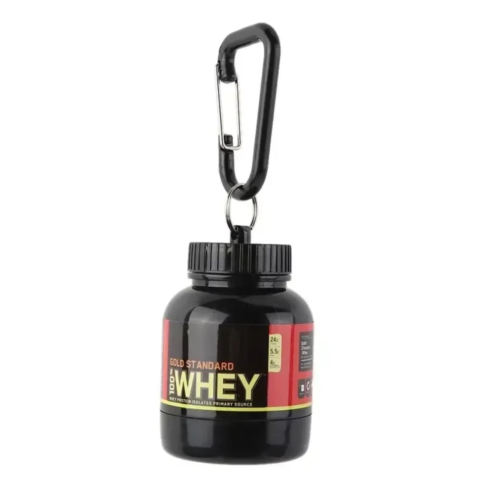 Portable Mini Protein Powder Bottle with Keychain