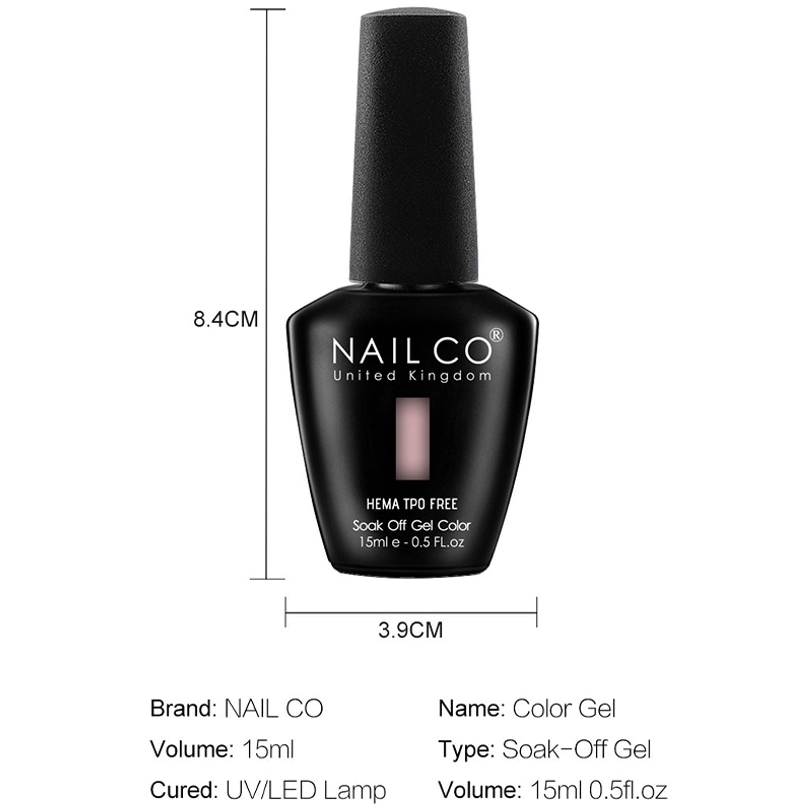 HEMA Free TPO Free Top Base Coat Nail Gel Polish 15ml