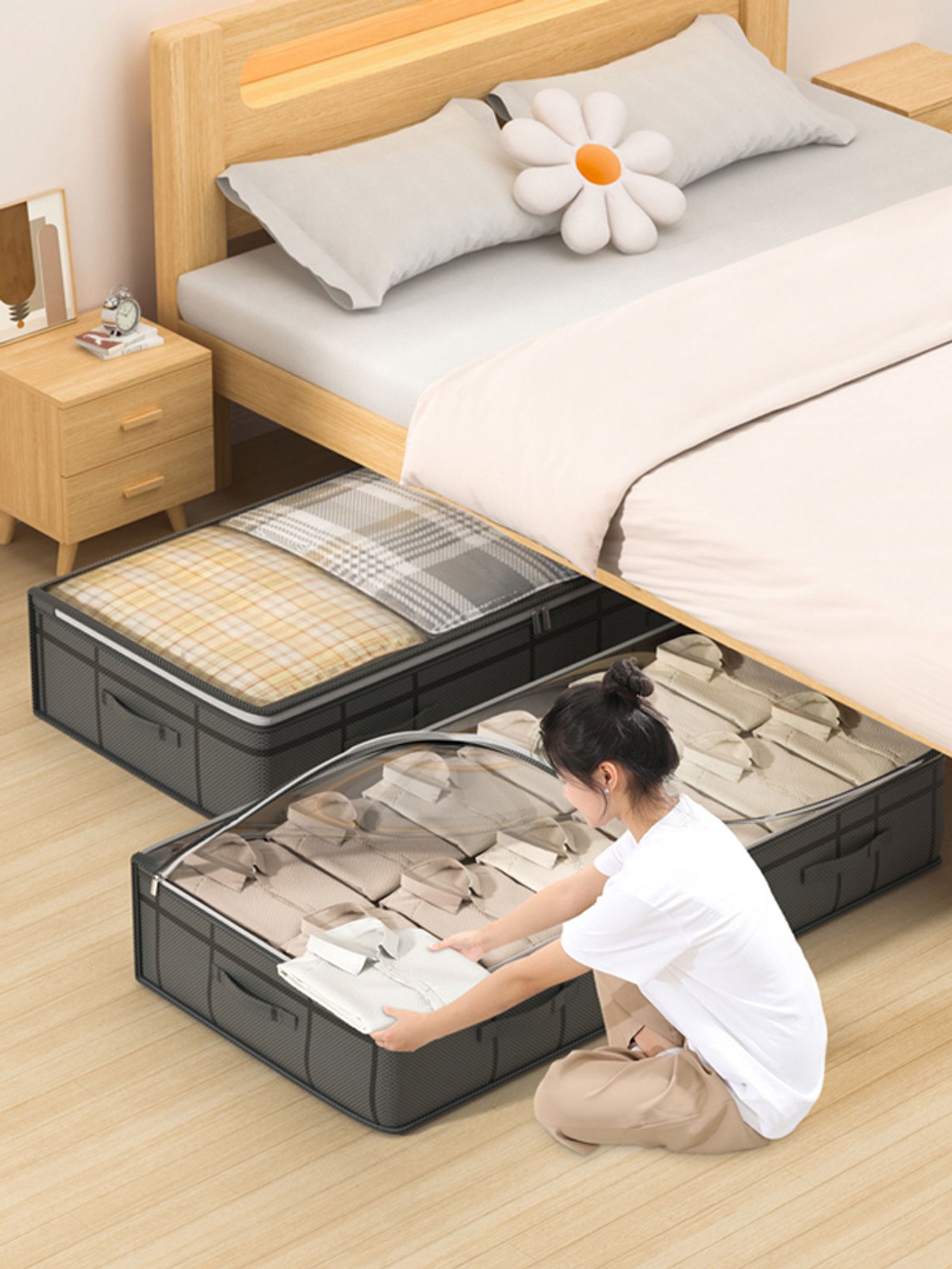 Large Foldable Under Bed Storage Bag