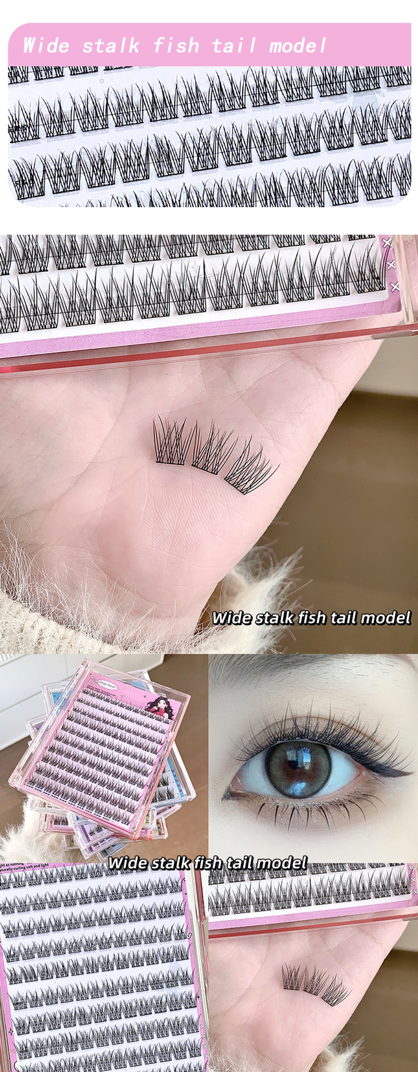 Large-capacity Glue-free False Eyelashes - Sunflower C Curl