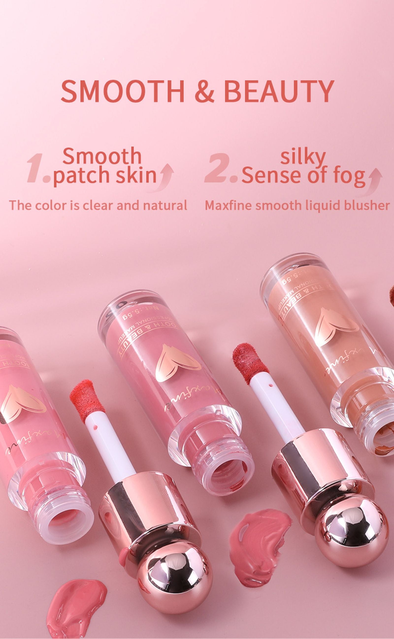 Matte Liquid Blush - Highly Pigmented & Long Lasting