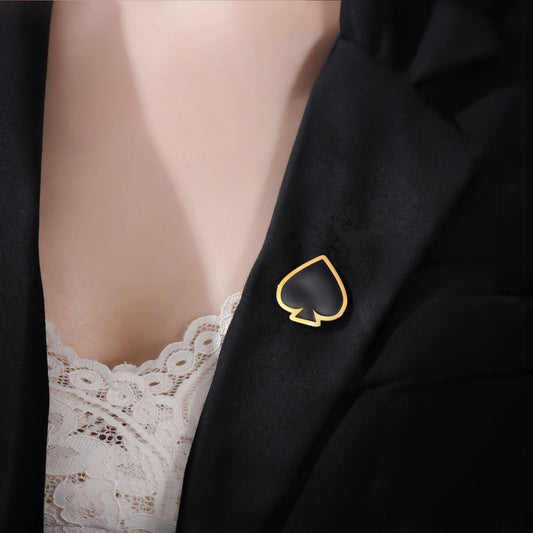 Cazador Playing Card Lapel Pins Brooches for Women