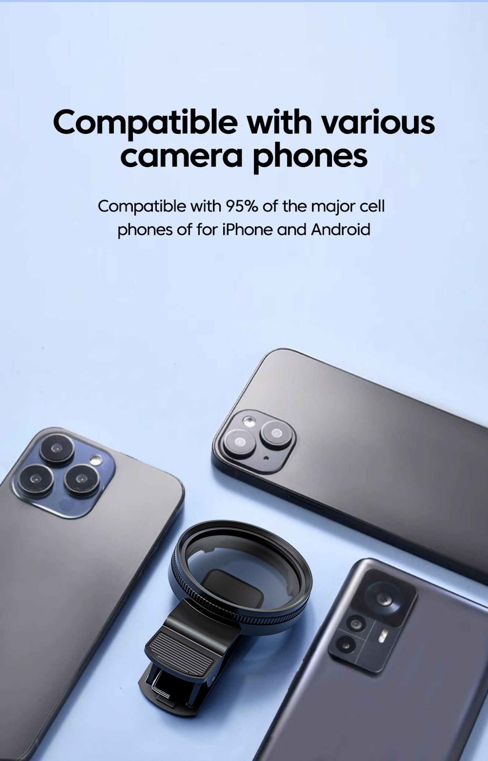 52mm Circular Polarizing Filter for Mobile Phones