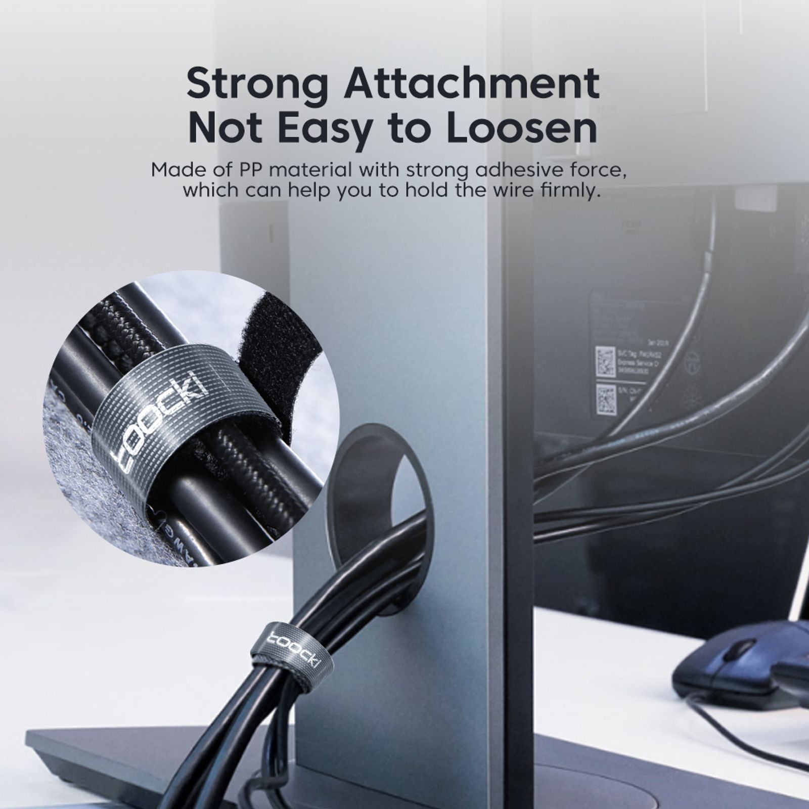 Toocki Cable Organizer - USB Cable Management and Wire Winder