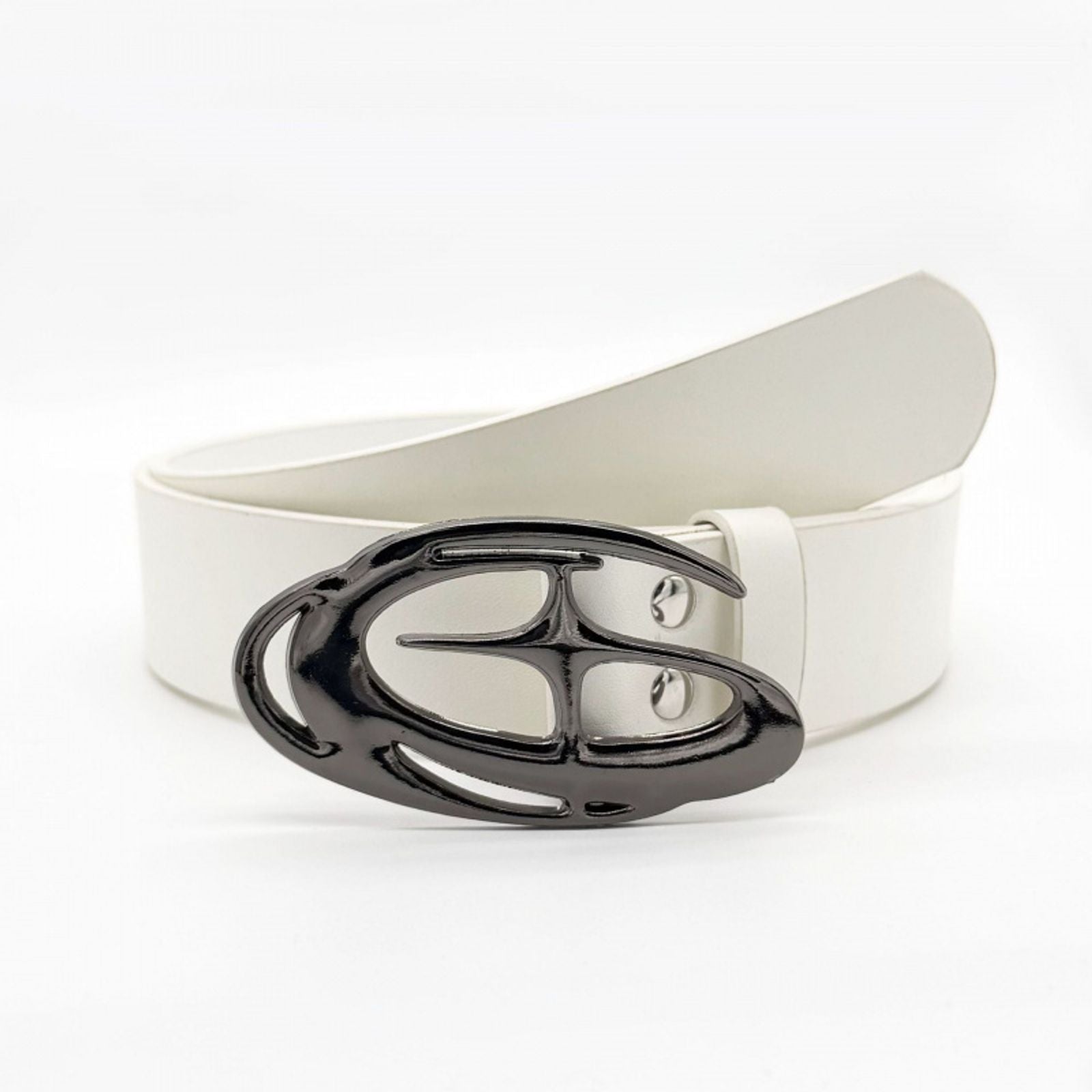 Y2K Punk Hollow Waist Fake Leather Belt