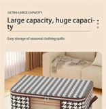 Large Clear Foldable Storage Box with Handles and Zipper