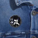 Classic Anime Death Note Button Pin - Yagami & Ryuk Brooch