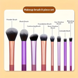 8pcs Soft Synthetic Makeup Brush Kit
