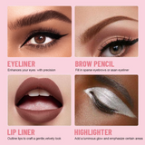 4-in-1 Multi-Functional Lip Liner, Eyeliner & Eyebrow Pencil Set