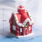 5-Piece Gingerbread House Christmas Ornament Set