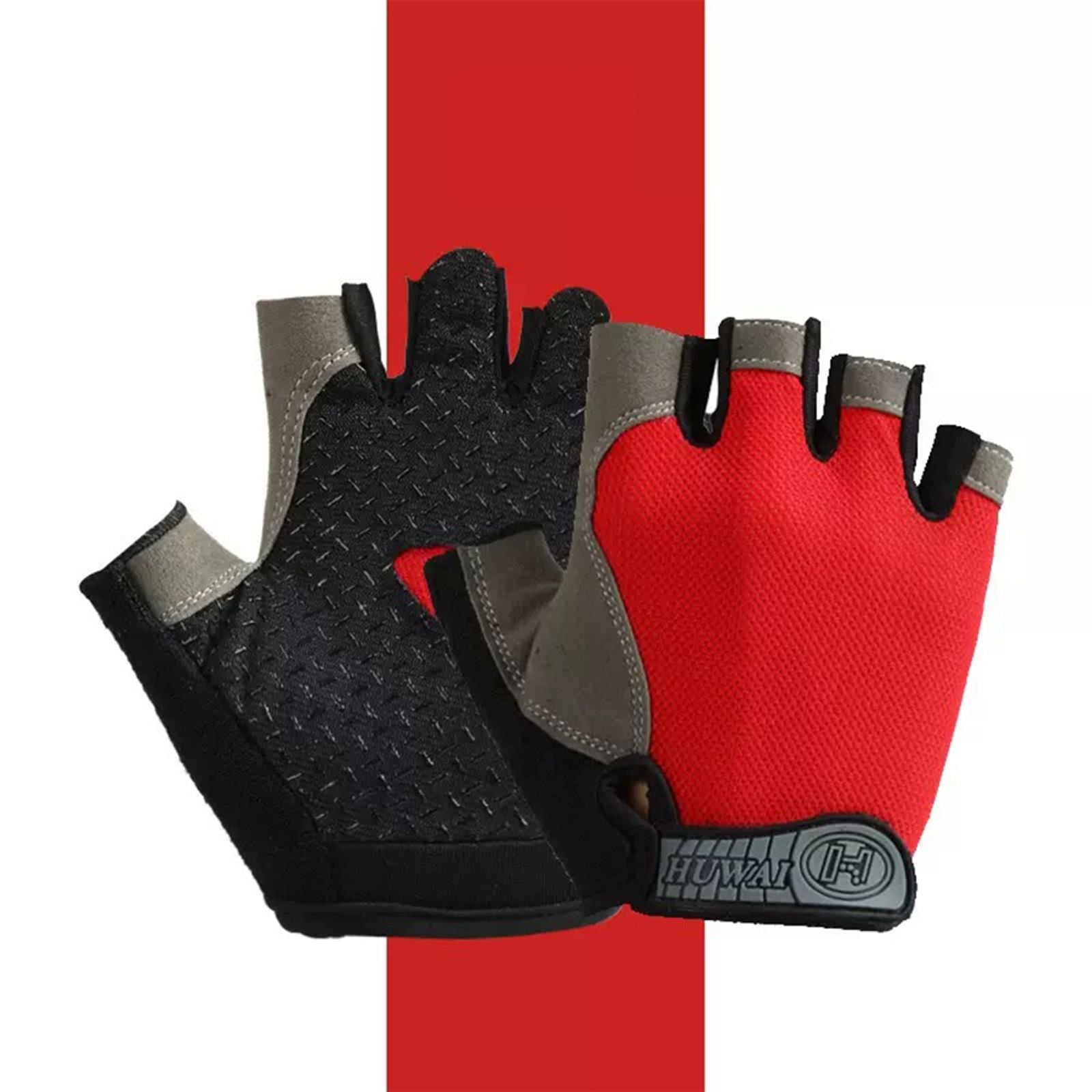 Adult Half-Finger Fitness Gloves for Outdoor Activities