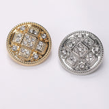 10pcs Diamond-Studded Rhinestone Round Shank Buttons