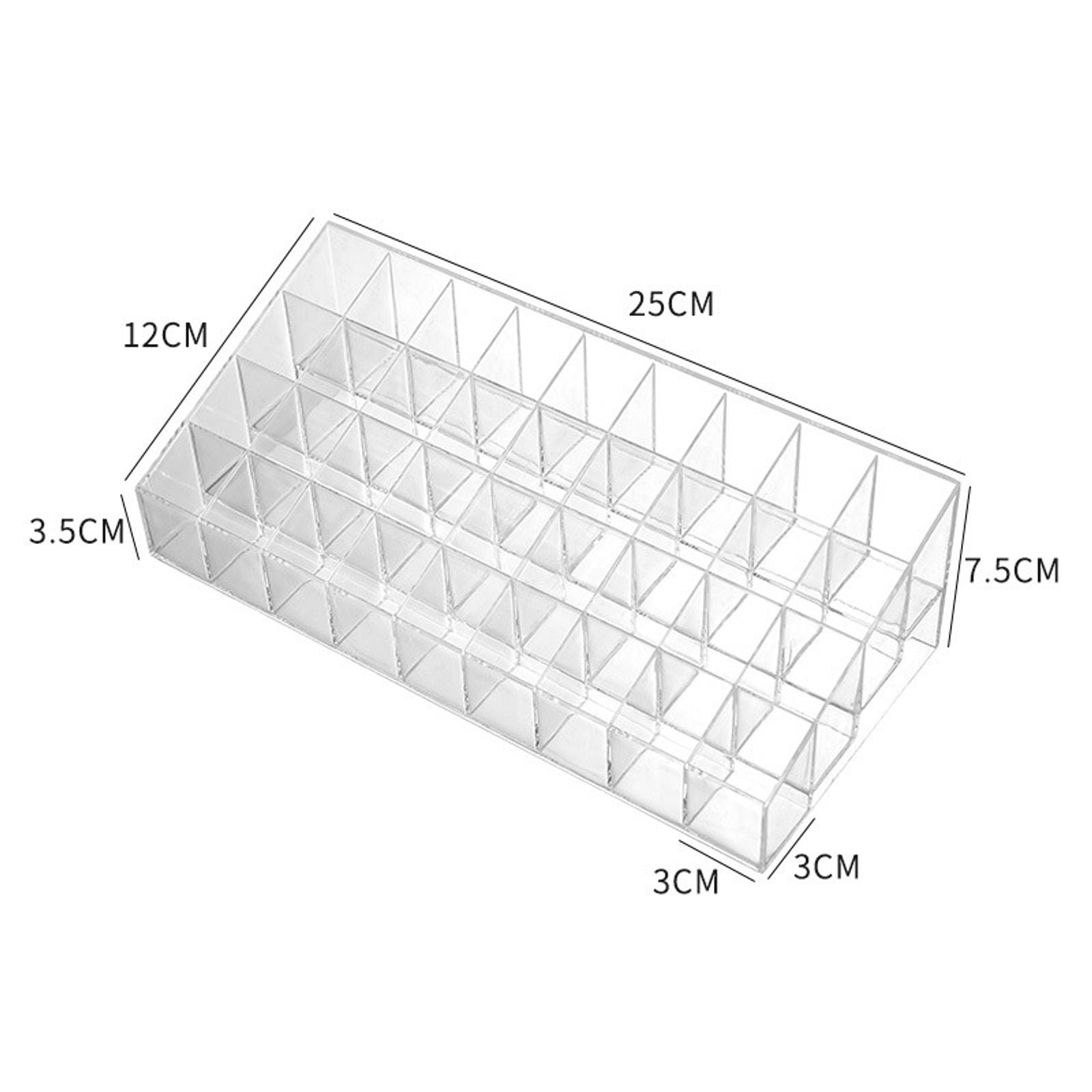 Clear Lipstick Stand Case Makeup Organizer