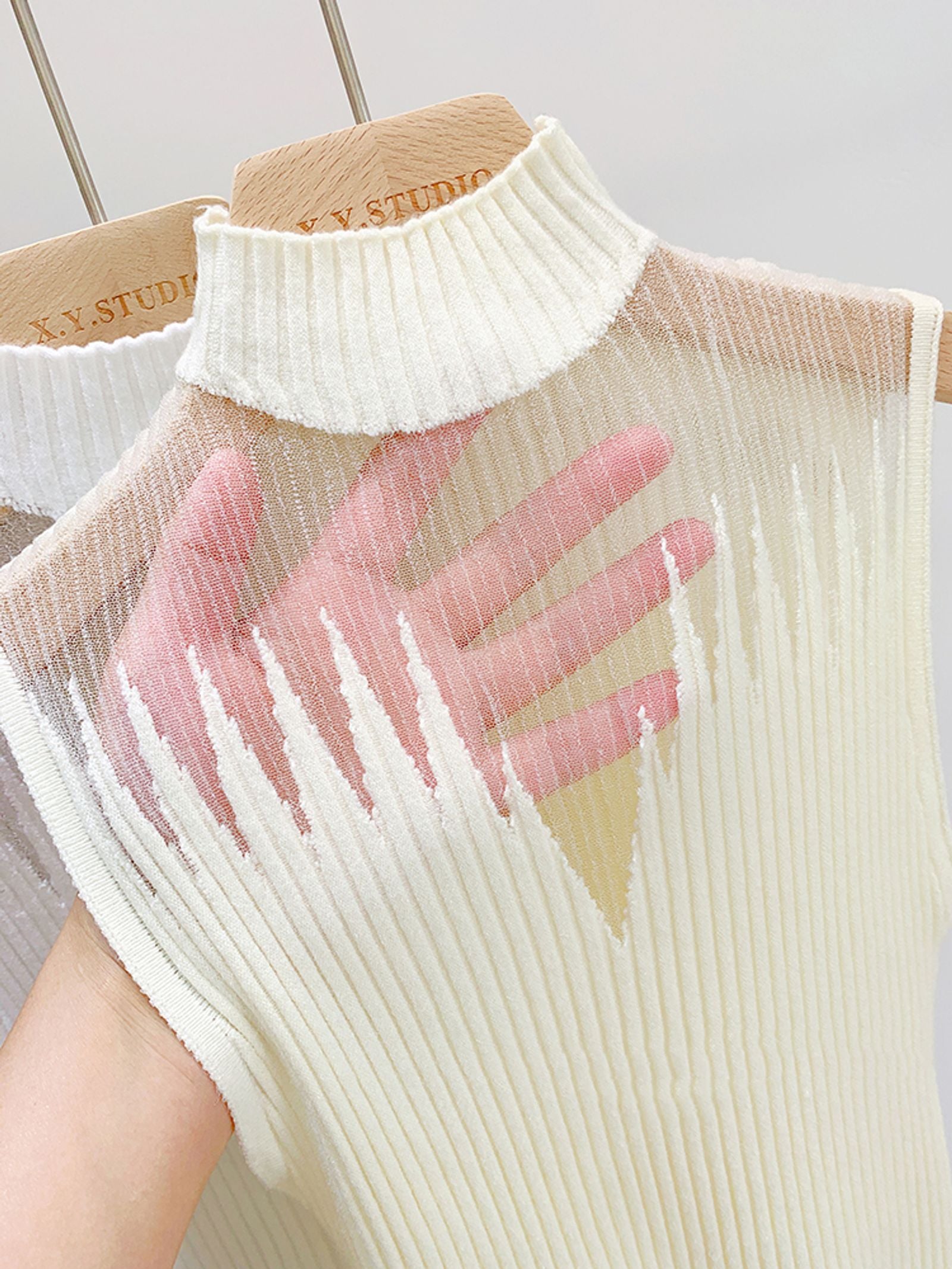 Y2K Mesh Knitted Tank Top for Women