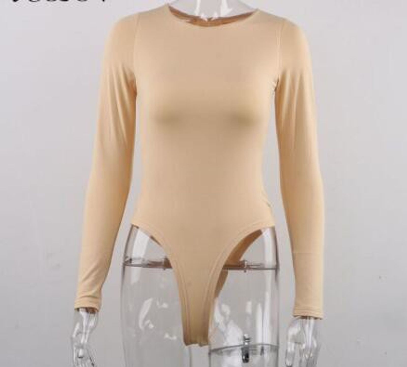 Sexy Y2K Long Sleeve Cotton Bodysuit for Women