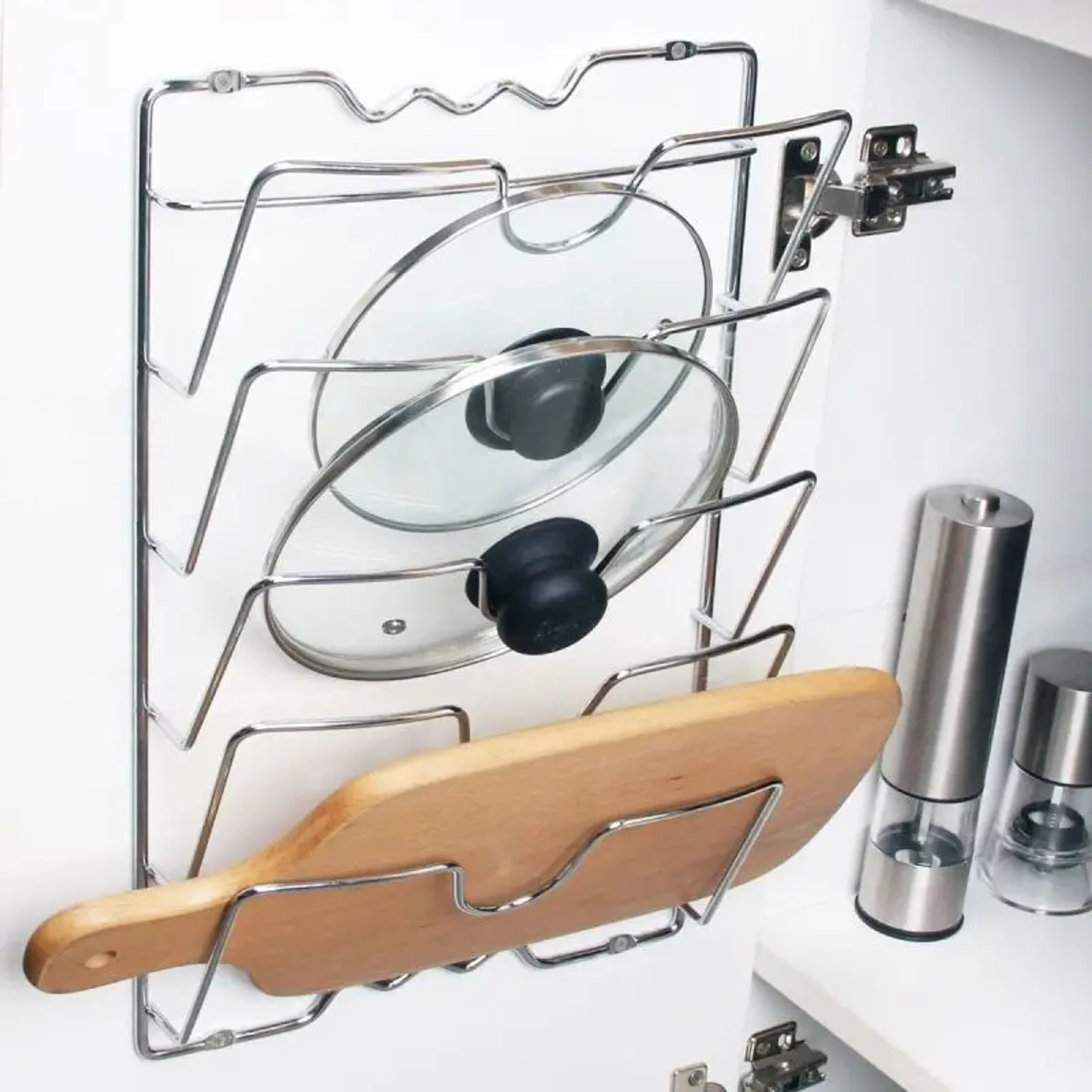 Five-Layer Kitchen Organizer Rack for Pot Lids