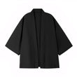 Black Men's Lightweight Kimono Cardigan